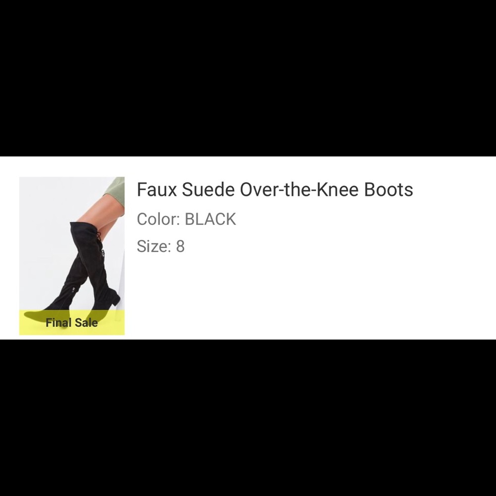 Faux suede Over the knee boots